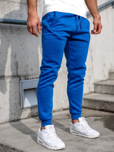 Ανδρικά jogger αθλητικά παντελόνια μπλε Bolf CK01