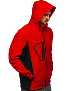 Ανδρικό μπουφάν softshell κόκκινο Bolf T019