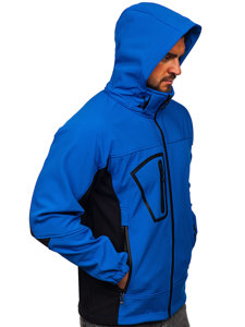 Ανδρικό μπουφάν softshell μπλε Bolf T019