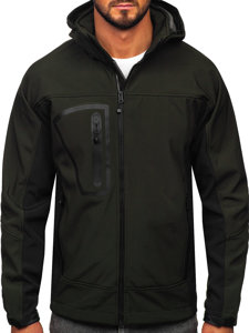 Ανδρικό μπουφάν softshell χακί Bolf T019