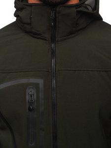 Ανδρικό μπουφάν softshell χακί Bolf T019