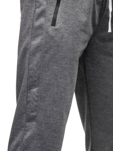 Ανθρακί παντελόνια ανδρικά joggers φόρμας Bolf JX6355