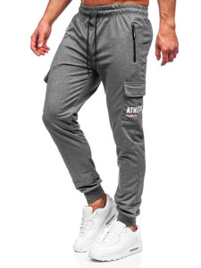 Ανθρακί cargo παντελόνια jogger ανδρικά Bolf JX5061