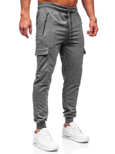 Ανθρακί cargo παντελόνια jogger ανδρικά Bolf JX5061