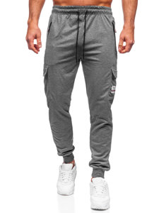 Ανθρακί cargo παντελόνια jogger ανδρικά Bolf JX5061