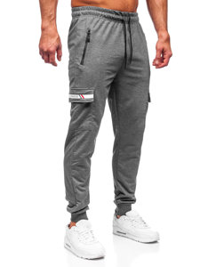 Ανθρακί cargo παντελόνια jogger ανδρικά Bolf JX5063