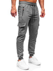 Ανθρακί cargo παντελόνια jogger ανδρικά Bolf JX5065