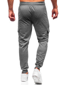 Ανθρακί cargo παντελόνια jogger ανδρικά Bolf JX5065