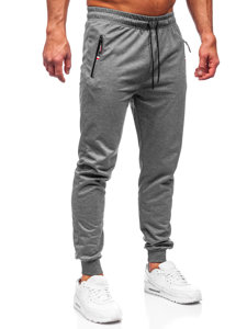 Ανθρακί jogger αθλητικά παντελόνια ανδρικά Bolf JX5001