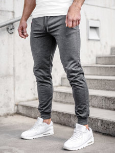 Ανθρακί jogger αθλητικά παντελόνια ανδρικά Bolf JX5001A