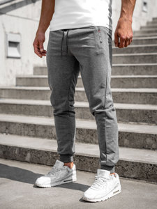 Ανθρακί jogger αθλητικά παντελόνια ανδρικά Bolf JX5003A