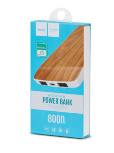 Ανοιχτό καφέ power bank J5 8000mAh