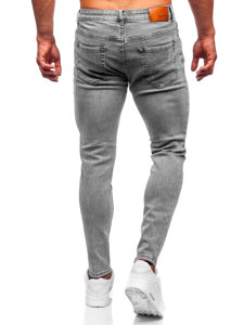 Γκρι τζιν παντελόνια ανδρικά slim fit Bolf KX759-C