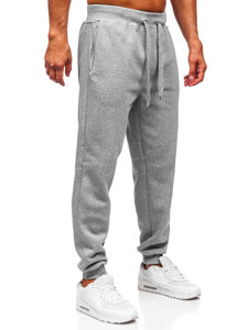 Γκρι χοντρά παντελόνια ανδρικά joggers φόρμας Bolf MS002