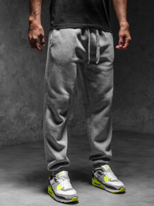 Γκρι χοντρά παντελόνια ανδρικά joggers φόρμας Bolf MS002A1