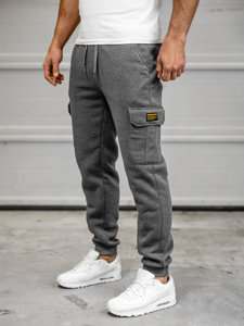 Γκρι cargo παντελόνια jogger ανδρικά Bolf JX8709