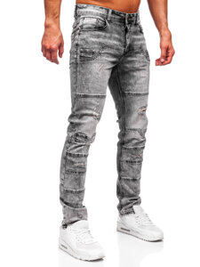 Γραφίτης ανδρικό τζιν slim fit Bolf MP0163N