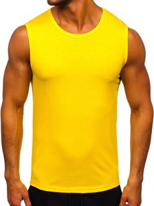 Κιτρινο Μπλουζακι tank top χωρις εκτυπωση Bolf 99001