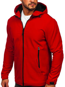 Κόκκινο ανδρικό μεταβατικό μπουφάν softshell Bolf HM187