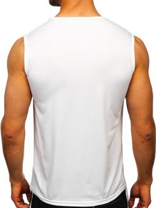 Λευκο Μπλουζακι tank top με εκτυπωση Bolf KS2096