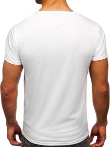 Λευκο T-shirt ανδρικο με εκτυπωση Bolf KS2336