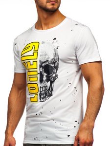 Λευκο T-shirt ανδρικο με σταμπα Bolf Y70001