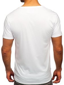 Λευκο T-shirt ανδρικο με σταμπα Bolf Y70001