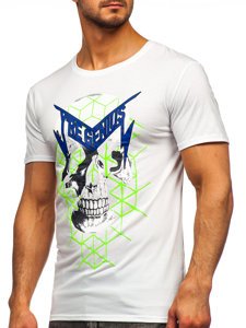 Λευκο T-shirt ανδρικο με σταμπα Bolf Y70002