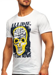 Λευκο T-shirt ανδρικο με σταμπα Bolf Y70007