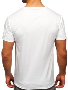 Λευκο T-shirt ανδρικο με σταμπα Bolf Y70011