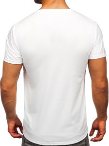 Λευκο T-shirt ανδρικο με σταμπα Bolf Y70013