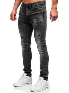 Μαυρο τζιν παντελονι ανδρικο slim fit Bolf 60027W0