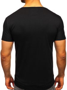 Μαυρο T-shirt ανδρικο με εκτυπωση Bolf KS2098