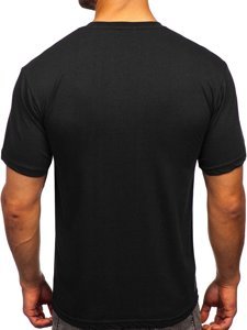 Μαυρο T-shirt ανδρικο με σταμπα Bolf 14802