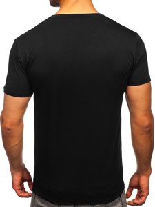 Μαυρο T-shirt ανδρικο με σταμπα Bolf Y70007