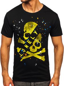 Μαυρο T-shirt ανδρικο με σταμπα Bolf Y70008