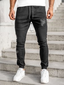 Μαύρα ανδρικά παντελόνια jogger Bolf 0829