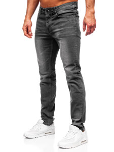 Μαύρα ανδρικά τζιν παντελόνια slim fit Bolf MP0174GS