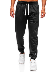 Μαύρα παντελόνια ανδρικά joggers φόρμας Bolf JX6355