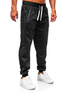 Μαύρα παντελόνια ανδρικά joggers φόρμας Bolf JX6355