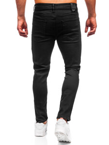 Μαύρα παντελόνια τζιν ανδρικά slim fit Bolf 6382