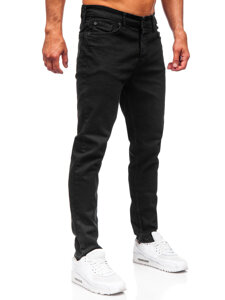 Μαύρα παντελόνια τζιν ανδρικά slim fit Bolf 6500