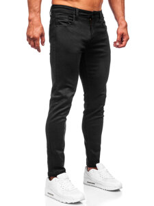 Μαύρα τζιν παντελόνια ανδρικά slim fit Bolf KX576-13A