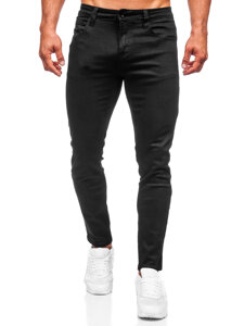 Μαύρα τζιν παντελόνια ανδρικά slim fit Bolf KX576-13A