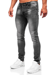 Μαύρα τζιν παντελόνια ανδρικά slim fit Bolf MP0056G