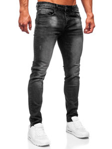 Μαύρα τζιν παντελόνια ανδρικά slim fit Bolf MP0066N