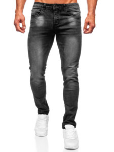 Μαύρα τζιν παντελόνια ανδρικά slim fit Bolf MP0066N