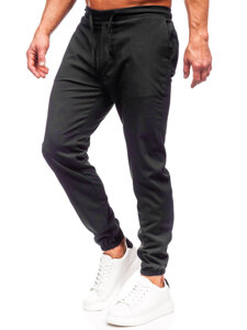 Μαύρα υφασμάτινα jogger ανδρικά Bolf 0065