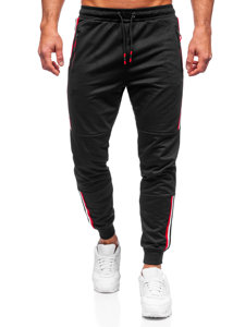 Μαύρα jogger αθλητικά παντελόνια ανδρικά Bolf K10336