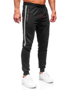 Μαύρα jogger αθλητικά παντελόνια ανδρικά Bolf K10338